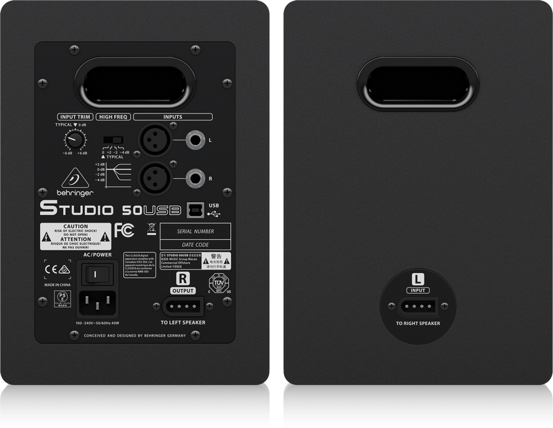 Behringer STUDIO 50USB Активные студийные мониторы2