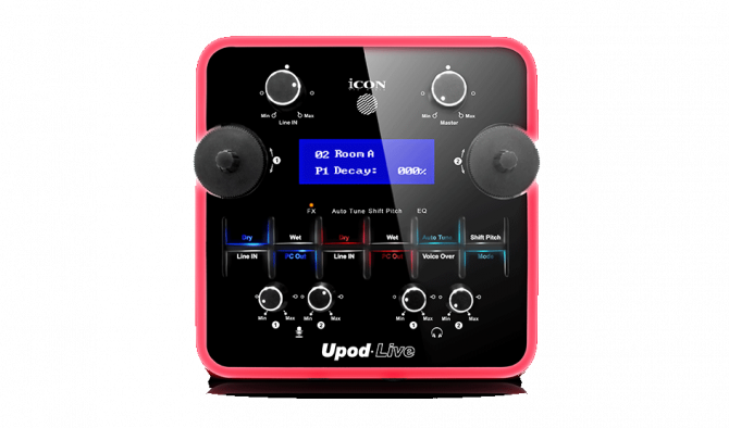 iCON UPod Live USB аудио интерфейс с DSP обработкой, 2х2 входа/выхода full duplex запись и воспроизв