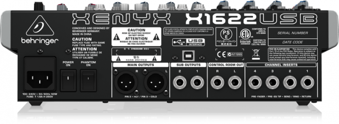 Behringer X1622USB