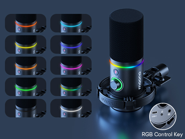 Maono PD200X динамический микрофон, кардиода, UCB-C/XLR выходы, черный7