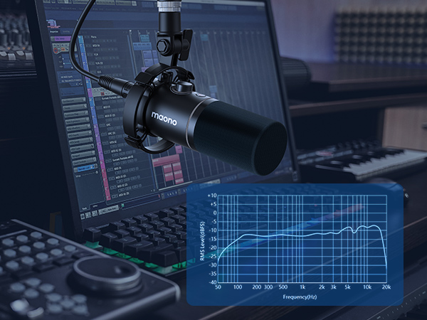 Maono PD200X динамический микрофон, кардиода, UCB-C/XLR выходы, черный8
