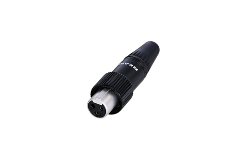 Rean RT3FCT-B кабельный разъем mini XLR female 3 контакта,винтовой замок