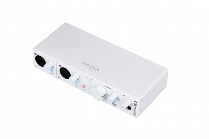 Arturia MiniFuse 2 White 2 x 2 USB-аудиоинтерфейс, два комбинированных входа XLR-1/4”
