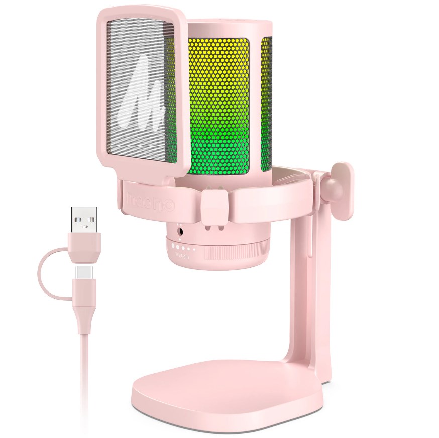 Maono DGM20 (pink) USB-микрофон2