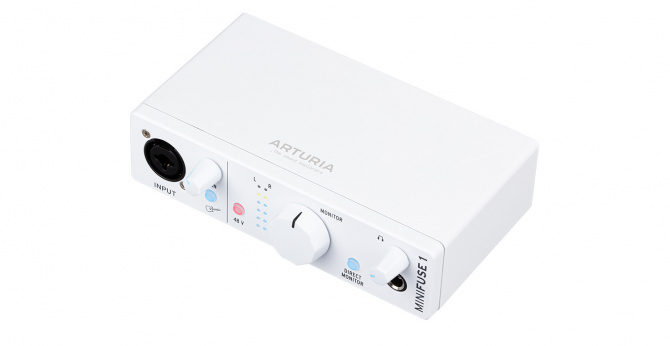 Arturia MiniFuse 1 White 1 x 2 USB-аудиоинтерфейс, 24бит 192 кГц, комбинированный разъем XLR и 6.3мм