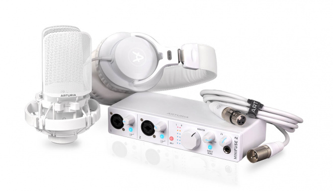 Arturia MiniFuse Recording Pack White Комплект состоящий из USB аудиоинтерфейса MiniFuse 2