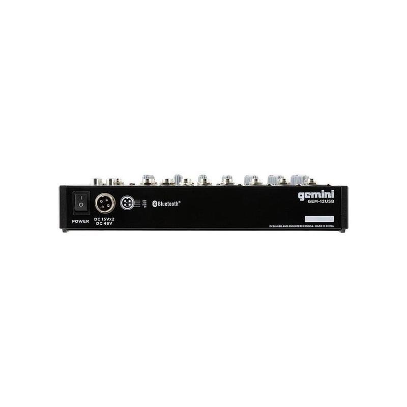 Gemini GEM-12USB 12-ти канальный микшер с Bluetooth4