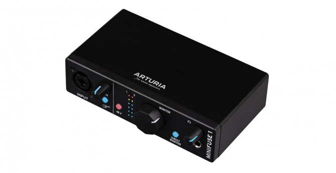 Arturia MiniFuse 1 Black 1 x 2 USB-аудиоинтерфейс, 24бит 192 кГц, комбинированный разъем XLR и 6.3мм