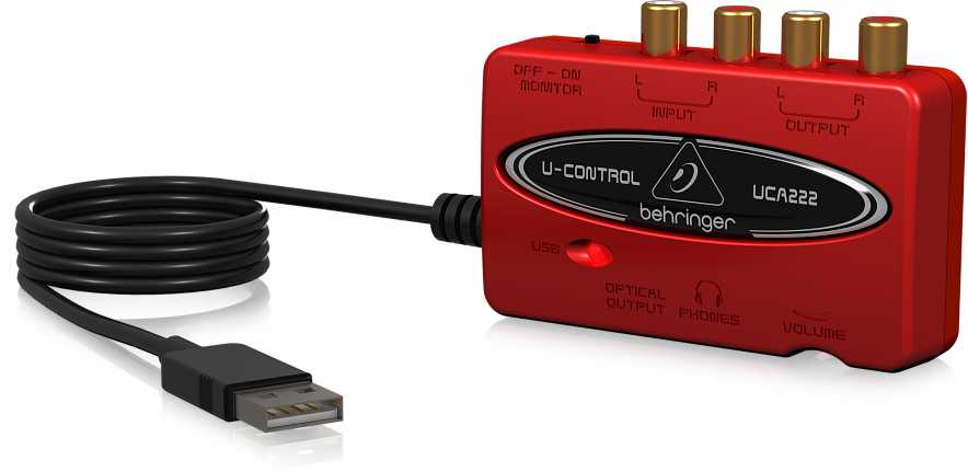 Behringer UCA222 внешний портативный звуковой интерфейс4