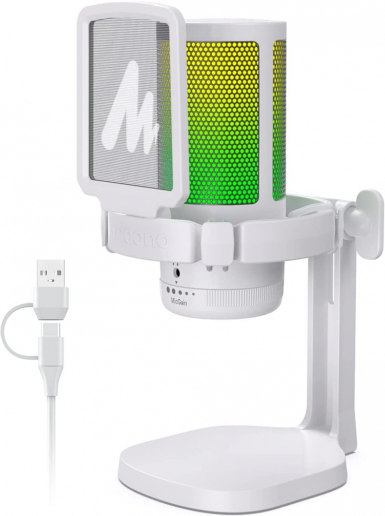 Maono DGM20 (white) USB-микрофон3