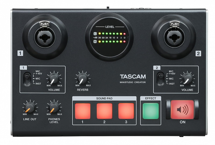 Tascam MiNiSTUDIO Creator US-42B Аудиоинтерфейс для персонального вещания3