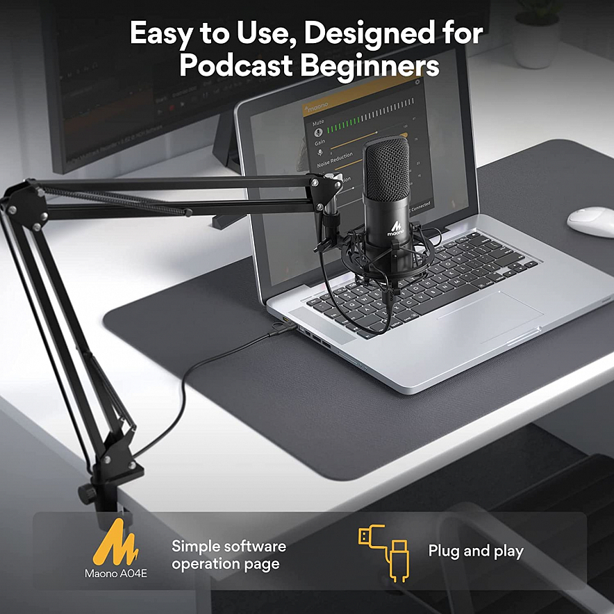 Maono AU-A04E USB-микрофон4