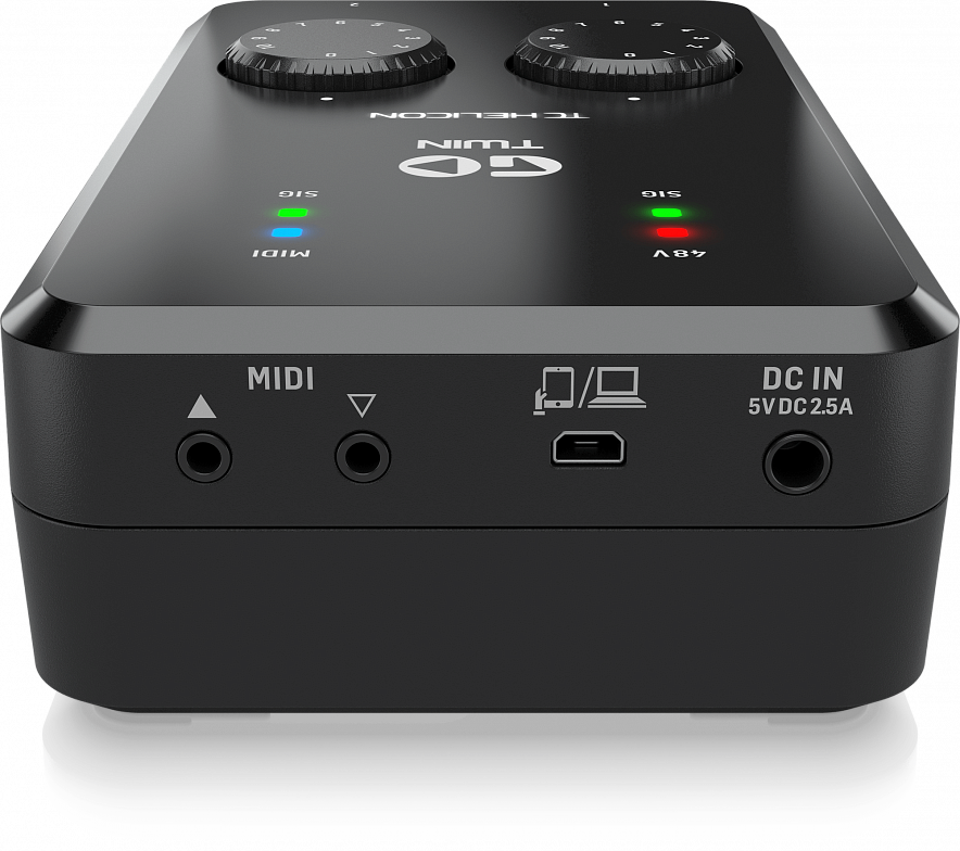 TC Helicon GO TWIN USB-аудиоинтерфейс для мобильных устройств, 2  входа5
