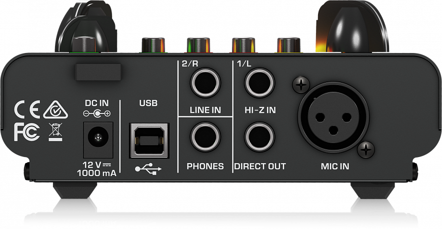 Behringer MIC500USB ламповый предусилитель, USB-аудио интерфейс 2x23
