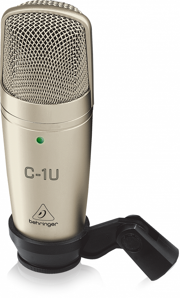 Behringer C-1U конденсаторный кардиоидный микрофон с USB выходом, с держателем и кейсом, 40-20000Гц,3