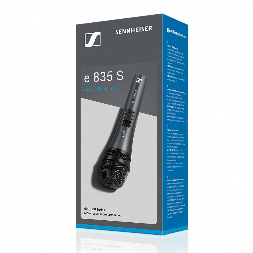 Sennheiser e 835-S Динамический кардиоидный микрофон для пения и речи.2