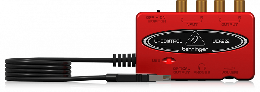 Behringer UCA222 внешний портативный звуковой интерфейс5