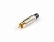 AuraSonics RC кабельный разъем RCA, позолоченные контакты, никель, до 50 В1