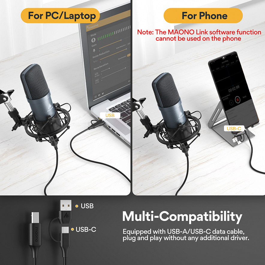 Maono AU-A04E USB-микрофон18