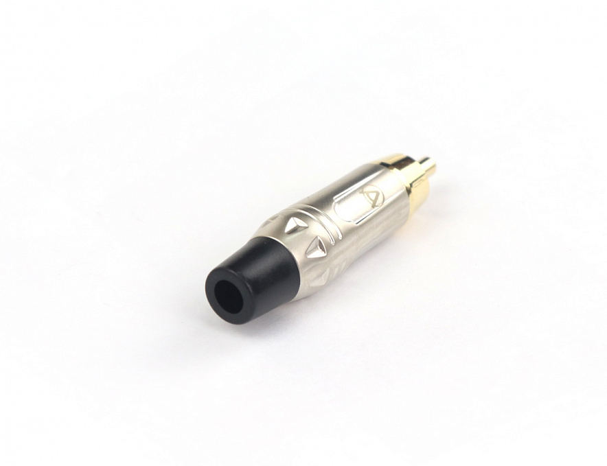 AuraSonics RC кабельный разъем RCA, позолоченные контакты, никель, до 50 В2