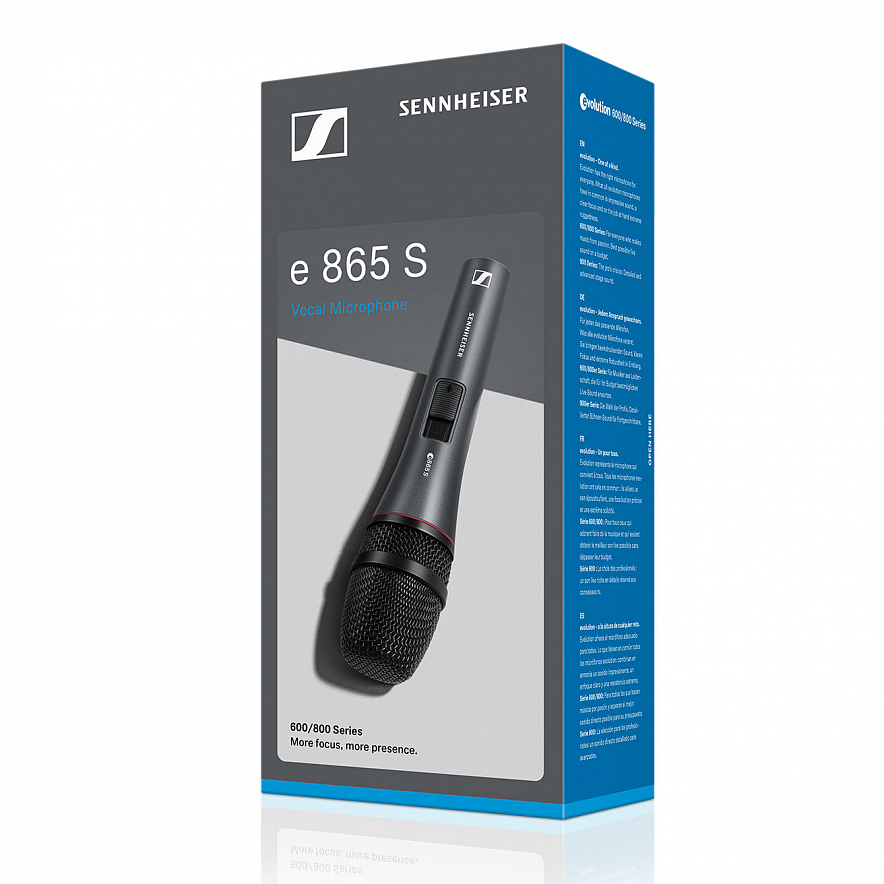 Sennheiser e865-S Конденсаторный вокальный микрофон5