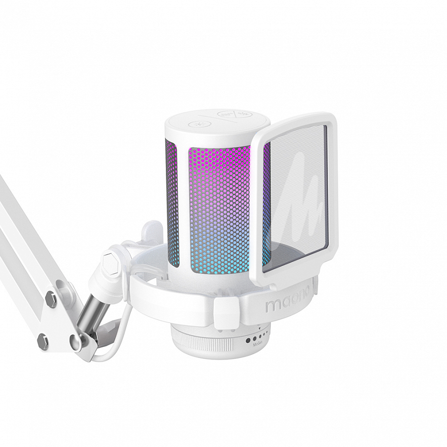 Maono DGM20S Gamerwave конденсаторный USB микрофон, пантограф, 24bit/48kHz, белый10