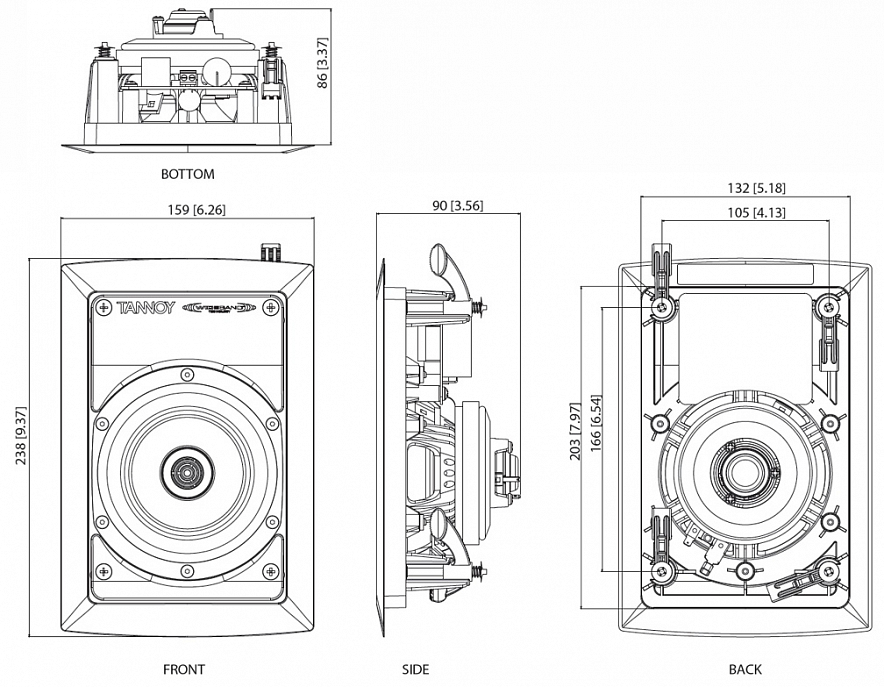 Tannoy IW 4DC-WH2